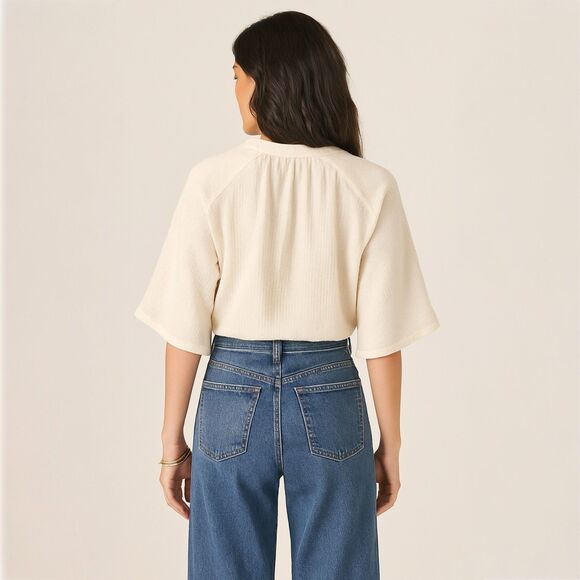Apiece Apart Organic Cotton Blouse - Picture 2 of 11